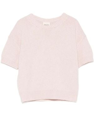 KHAITE Truien & Vesten ,Roze ,Round-Neck Truien