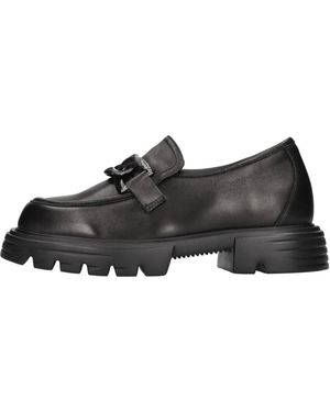 Jeannot Schoenen ,Zwart ,Leer Pj 531A Loafer