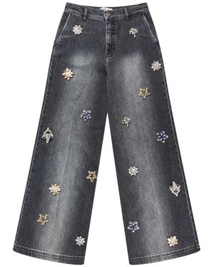 Munthe Jeans ,Grijs ,Broeken
