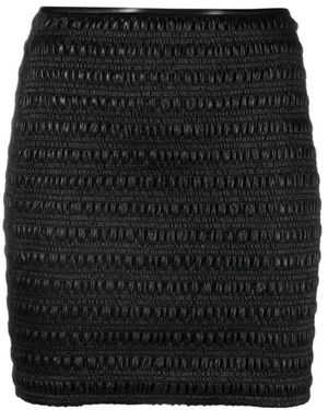 Nanushka Rokken ,Zwart ,Leer Ceara Short Skirt
