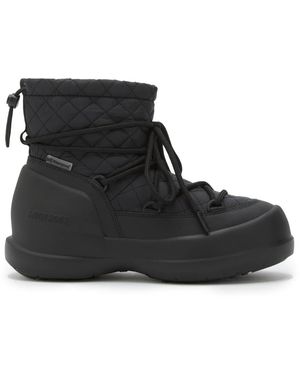 Moon Boot Mezzaluna Quilted High - Schwarz