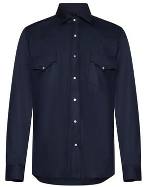 Franzese Collection Casual Shirts - Blue