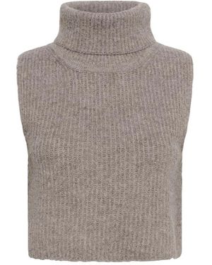 Cream Gebreide Kleding - Grijs