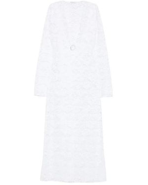 Oséree Beach Dress Full Lace - White
