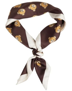 Moschino Silky Scarves - Brown