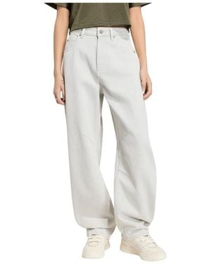 adidas Fitness ,Grijs ,Denim High Rise Barrel Leg Denim Pant