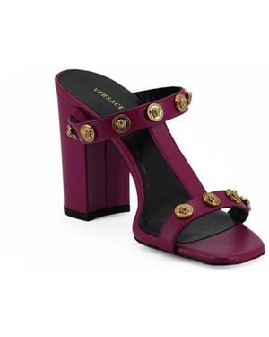 Versace Heeled Mules - Rojo