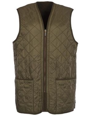 Barbour Polarquilt Weste Reißverschluss-Futter - Grün