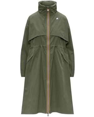 K-Way Jassen ,Groen ,Polyester Aube Memory Touch Jacket