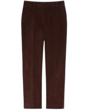 Weekend by Maxmara Cropped Trousers - Marrón