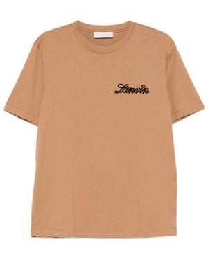 Lanvin Logo T-Shirt - Naturel