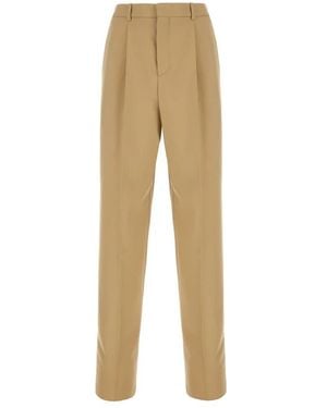 Saint Laurent Suit Trousers - Natural