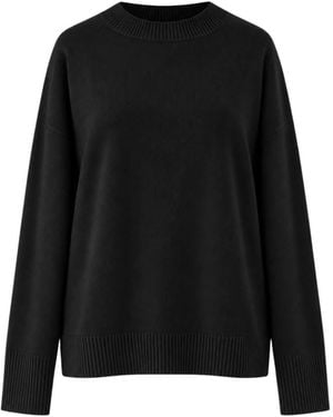 SOLOTRE Rundhals-Strickware - Schwarz