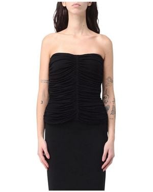 Saint Laurent Sleeveless Tops - Black