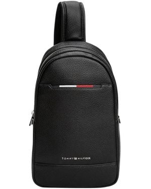 Tommy Hilfiger Herren Schwarzer Rucksack Tasche