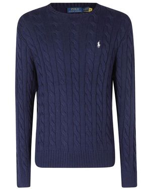 Polo Ralph Lauren Truien & Vesten ,Blauw ,Katoen Ls Driver Pullover
