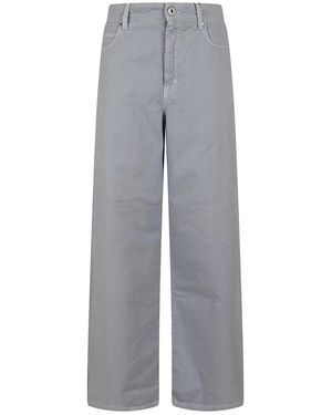 Weekend by Maxmara Jeans ,Blauw ,Katoen Medina Wide Jeans - Grijs