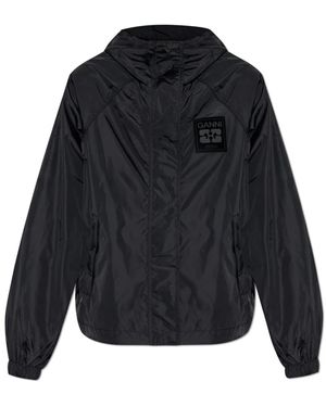 Ganni Light Jackets - Blue