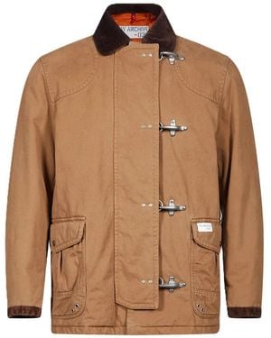 Fay Jassen ,Bruin ,Katoen 4 Ganci Washed Archive Jacket