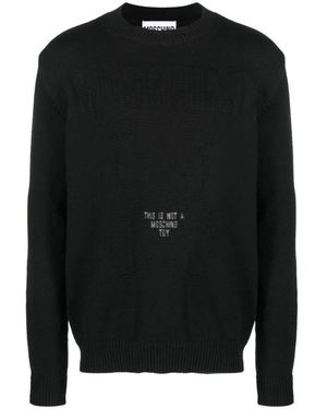Moschino Round-Neck Knitwear - Black