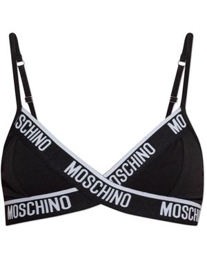 Moschino Ondergoed ,Zwart ,Katoen Cotton Bra