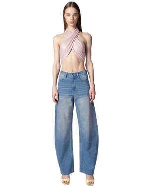TWENTYFOUR Wide Jeans - Bleu