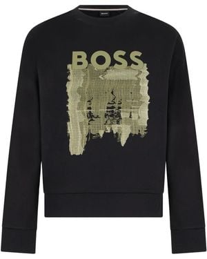 BOSS C-Soleri 214 Rundhals-Sweatshirt - Schwarz