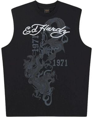 Ed Hardy Sleeveless Tops - Noir