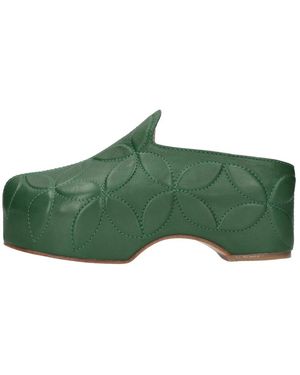 Maliparmi Leren Klomp - Groen