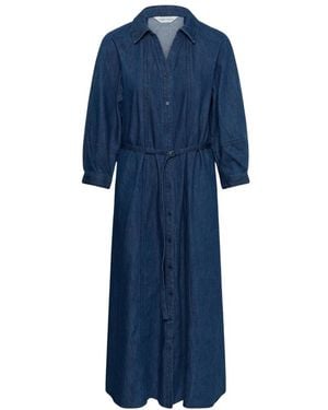Part Two Kleedjes ,Blauw ,Denim Shirt Dress