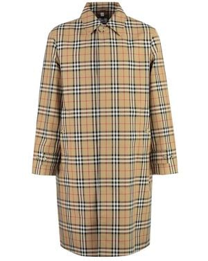 Burberry Single-Breasted Coats - Naturel