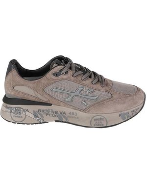 Premiata Schoenen ,Leer Moerun 8699 - Grijs