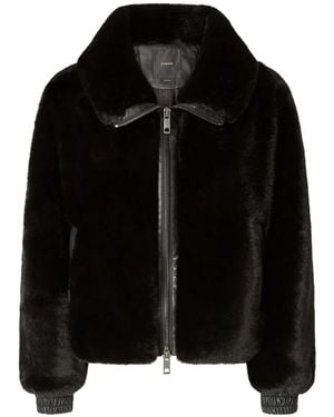 Pinko Faux Fur & Shearling Jackets - Black
