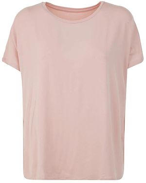 Majestic Filatures Marshmallow Ronde Hals T-Shirt - Roze