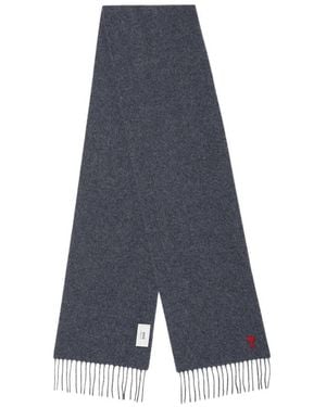Ami Paris Winter Scarves - Blue