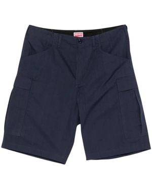 KENZO Varsity Cargo Shorts - Blau