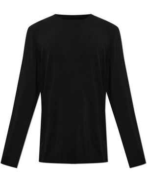 CDLP Tops ,Zwart ,Wol T-Shirt Met Lange Mouwen