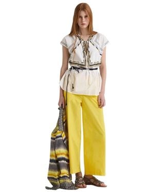 Maliparmi Wide Trousers - Metallizzato