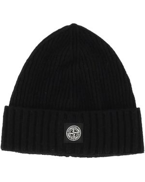 Stone Island Beanies - Negro