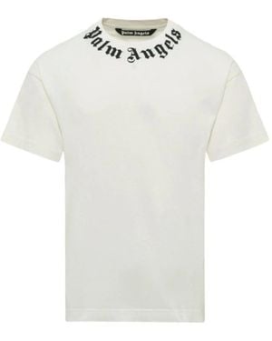 Palm Angels T-Shirts - Blanc