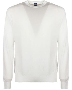 Fedeli Round-Neck Knitwear - White