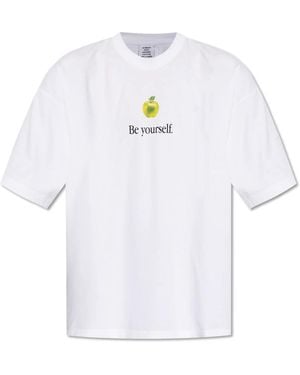 Vetements T-Shirt Mit Druck - Weiß
