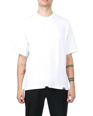 DSquared² Tops ,Wit ,Katoen Ronde Hals T-Shirt