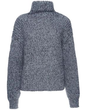 Manila Grace Stilvoller rollkragenpullover ila grace - Blau