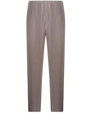 Issey Miyake Straight Trousers - Grey