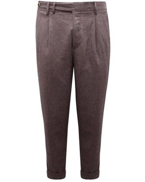 PT01 Slim-Fit Trousers - Brown