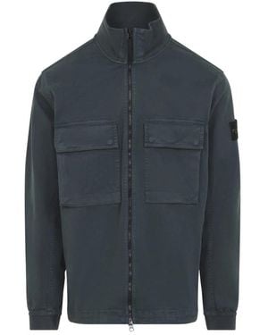 Stone Island Light Jackets - Azul