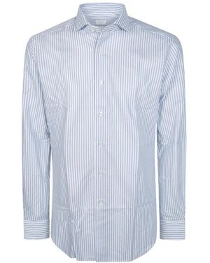 Xacus Klassisches Hemd Ml Pari Pari Bügelfrei - Blau