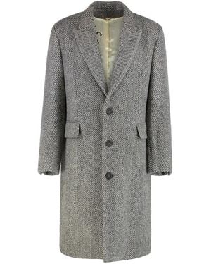 Golden Goose Single-Breasted Coats - Grigio