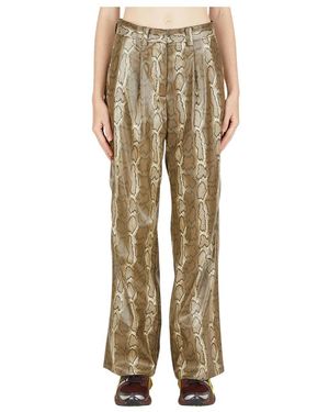 Soulland Wide Trousers - Brown